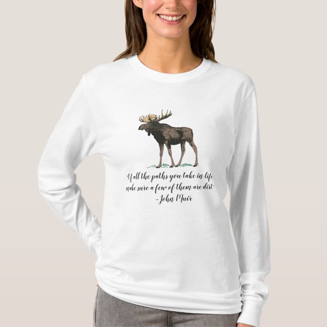 T-shirt John Muir Quotable Avec L'Oie (Devant)