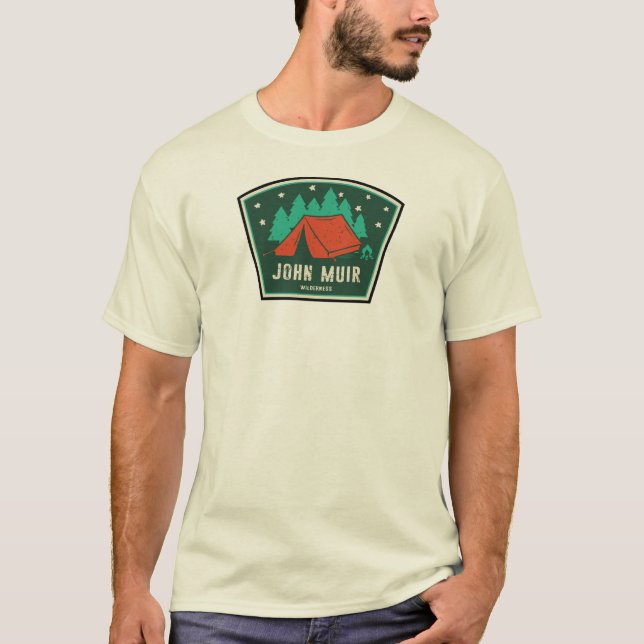T-shirt John Muir Wilderness California Camping (Devant)