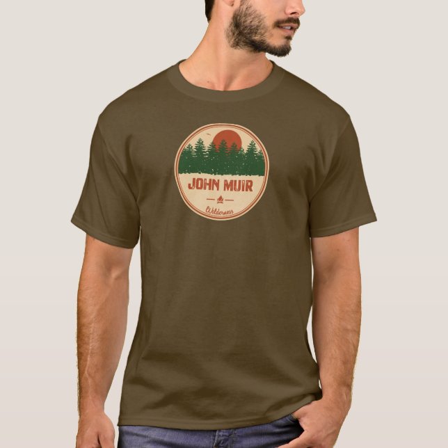 T-shirt John Muir Wilderness Californie (Devant)