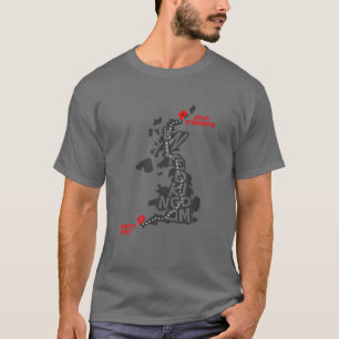 T-shirt John o'Groats à la fin de la terre à John o'Groa