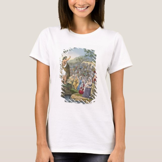 T-shirt John Preaching in the Wilderness, from a bible pri (Devant)