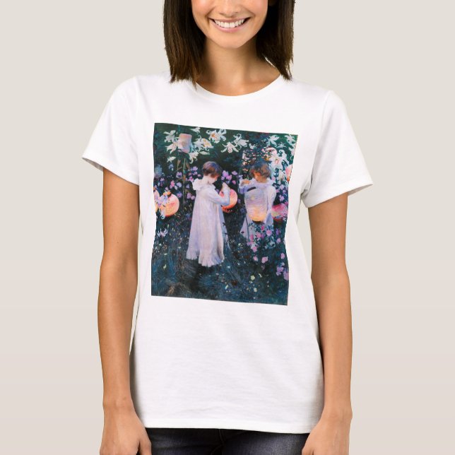 T-shirt John Singer Sargent Carnation Lily Lily Rose (Devant)