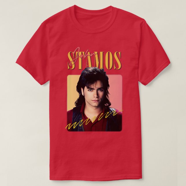 T-shirt John Stamos 80s Design esthétique (Design devant)
