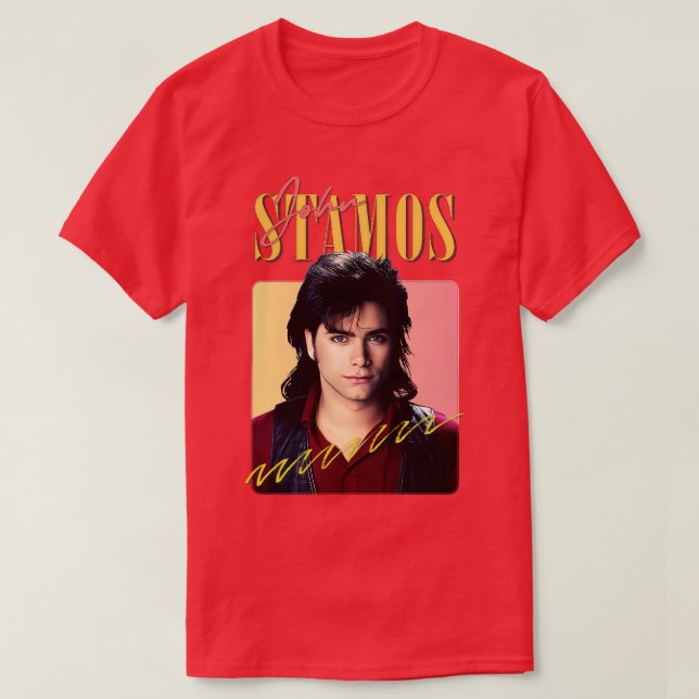 T-shirt John Stamos 80s Design esthétique (Design devant)
