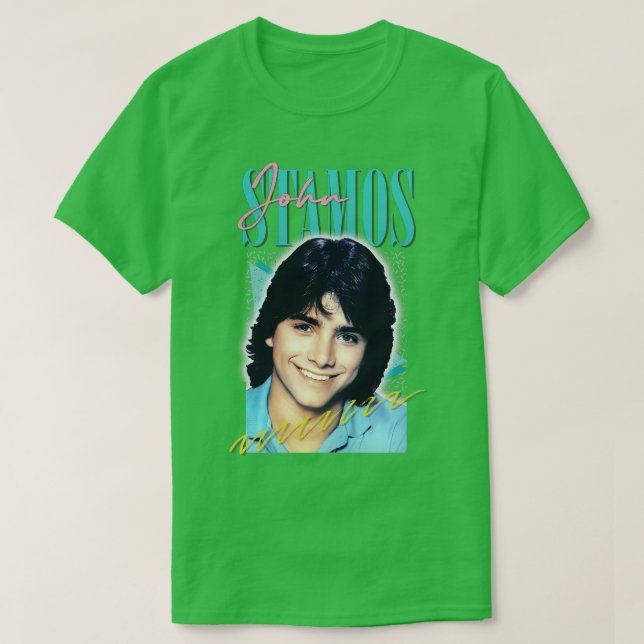 T-shirt John Stamos Aesthétique Rétro Ventilateur Art (Design devant)
