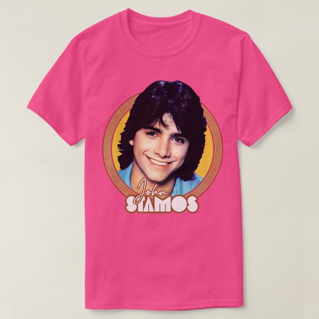 T-shirt John Stamos Retro Fan Art (Design devant)