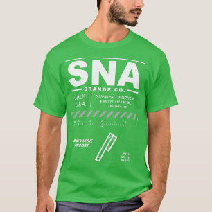 T-shirt John Wayne Orange County Airport California SNA