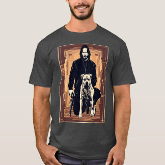 T-shirt John Wick avec Parabellum et son chien de confianc
