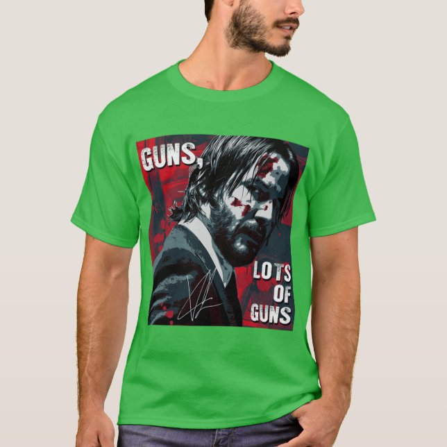 T-shirt John wick les films fille vintage (Devant)