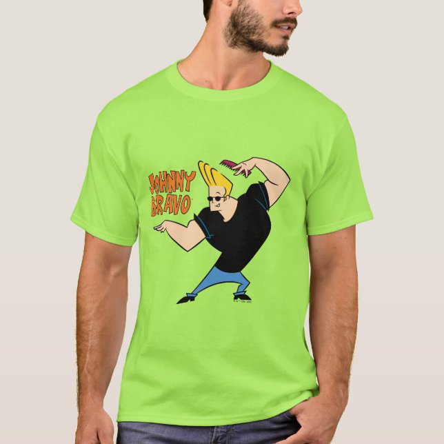 T-shirt Johnny Bravo Coiffure (Devant)
