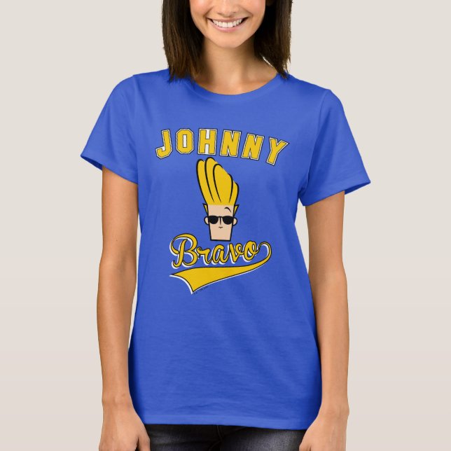 T-shirt Johnny Bravo Collegiate Graphic (Devant)