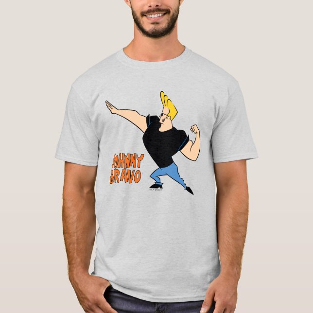 T-shirt Johnny Bravo Flexing (Devant)