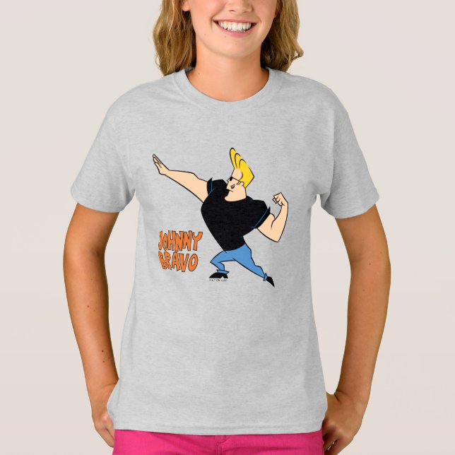 T-shirt Johnny Bravo Flexing (Devant)