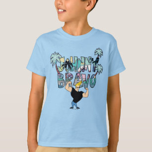 T-shirt Johnny Bravo Palm Tree Nom