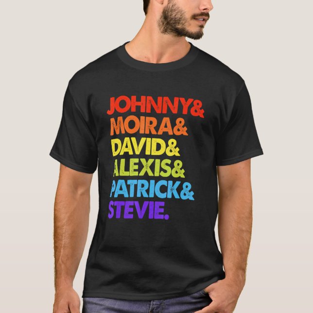 T-shirt Johnny Et Moira Et David Et Alexis (Devant)