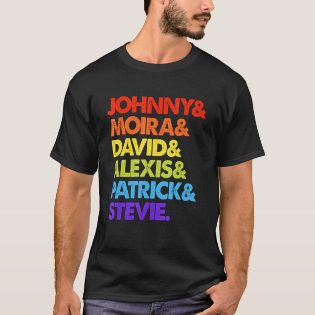 T-shirt Johnny Et Moira Et David Et Alexis (Devant)