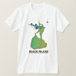 T-shirt Johns Island, Carolina Sud, carte des États-Unis.