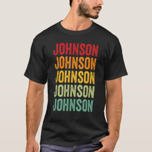 T-shirt Johnson County Missouri Rainbow Text Design