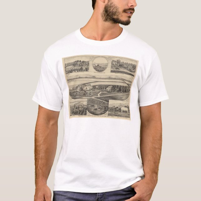 T-shirt Johnson et résidences de Maxell, le Kansas (Devant)