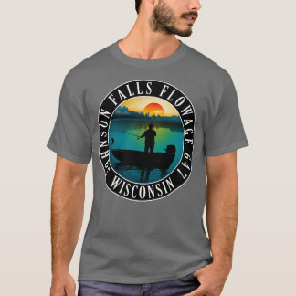 T-shirt Johnson Falls Flowage 647 Wisconsin Fishing