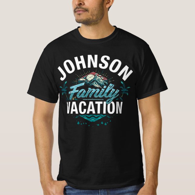 T-shirt Johnson Family Vacation Matching Travel (Devant)