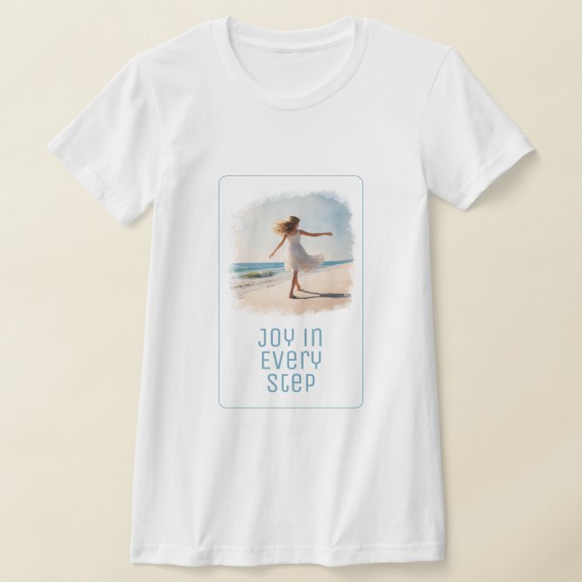 T-shirt "Joie à chaque étape" (Poser)