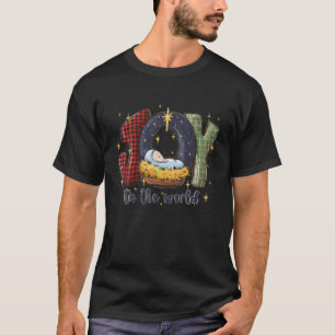 T-shirt Joie Au Monde Bébé Jésus Bible foi chrétienne