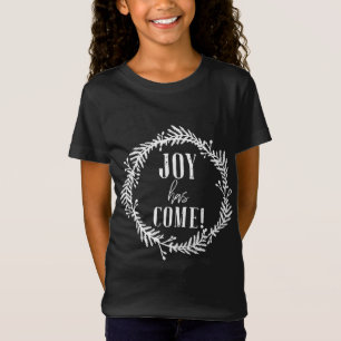 T-Shirt Joie Au Monde Jésus Est Venu Noël Mignonne