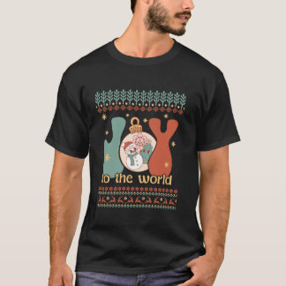 T-shirt Joie Au Monde Vilain Noël T Chemise