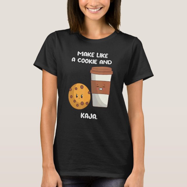 T-shirt Joie coréenne de langue faire comme un biscuit et  (Devant)