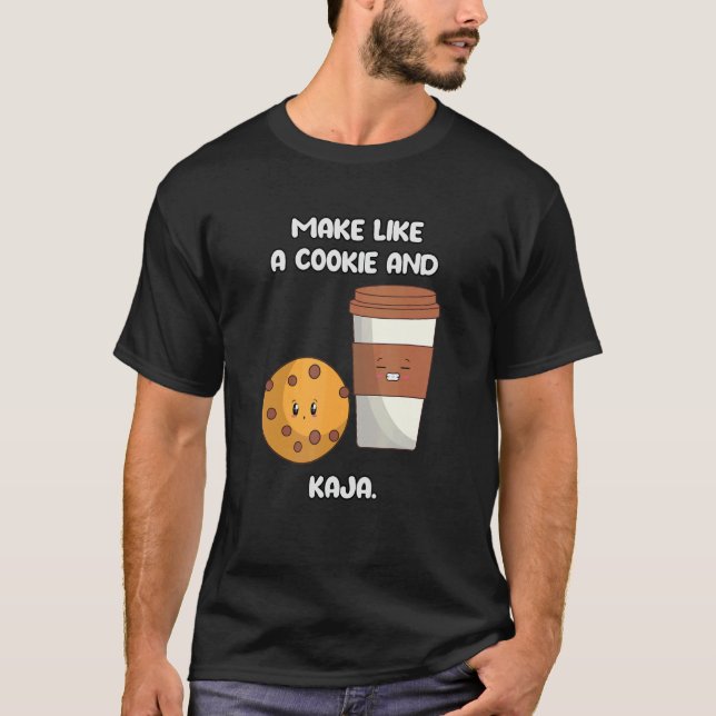 T-shirt Joie coréenne de langue faire comme un biscuit et  (Devant)