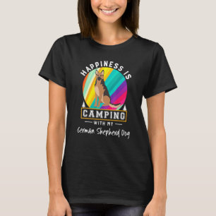 T-shirt Joie de chien de berger allemand C'est camper avec