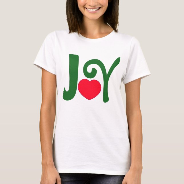 T-shirt Joie de coeur de Noël (Devant)