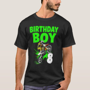 T-shirt Joie de Motocross pour 8ème Anniversaire
