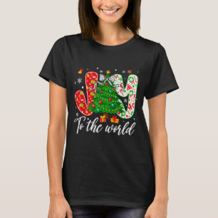 T-shirt Joie de Noël chrétienne pour l'arbre de Noël du mo