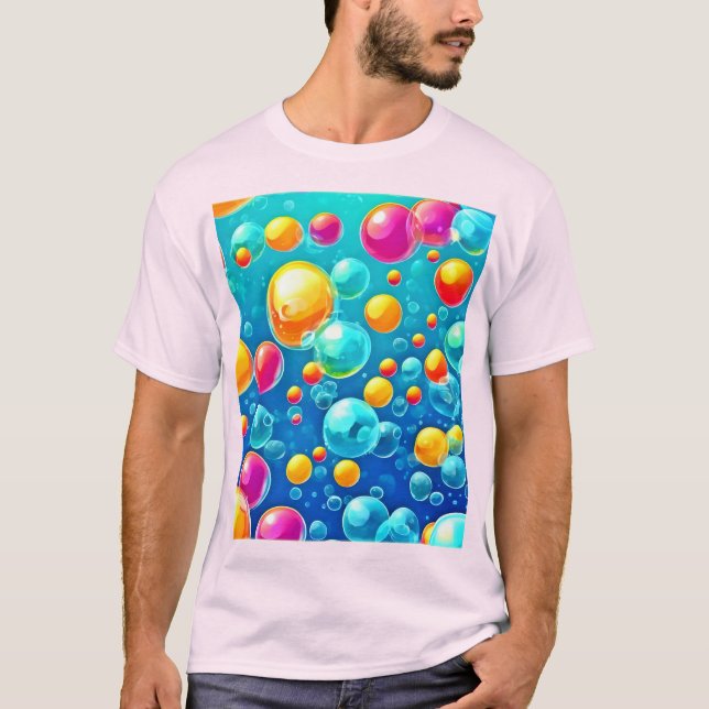 T-shirt Joie de Pop de Bulles (Devant)