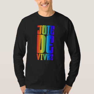 T-shirt Joie De Vivre Big Lively Colour Text Joie De Vivr