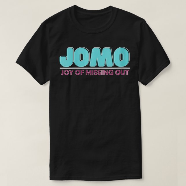 T-shirt Joie Des Femmes De Manquer Jomo VNeck (Design devant)