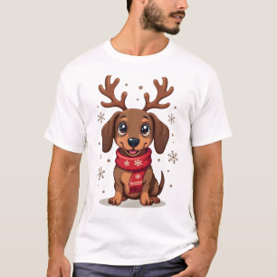 T-shirt Joie d'hiver de teckel