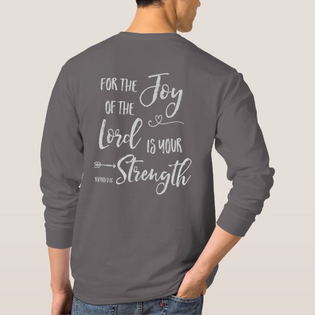 T-shirt Joie du Seigneur - Néhémie 8:10 (Dos)