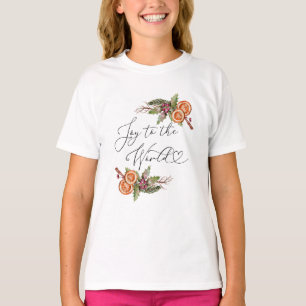 T-shirt Joie Moderne Au Monde Noël