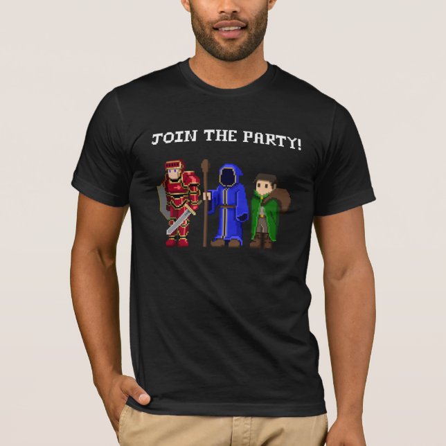 T-shirt Joignez la chemise de partie (Devant)