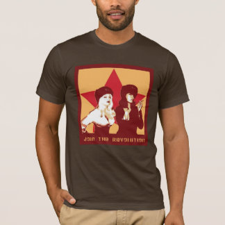 T-shirt Joignez la pièce en t de révolution (les hommes)
