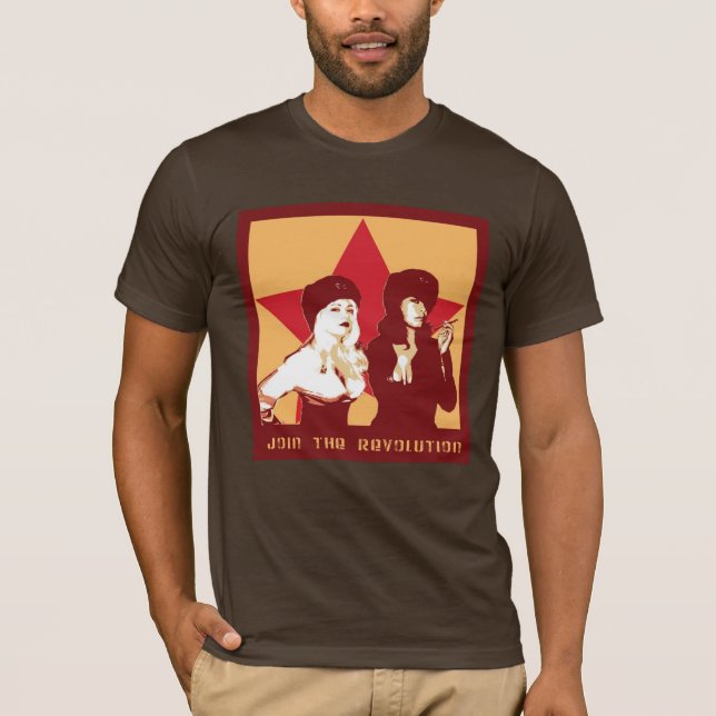 T-shirt Joignez la pièce en t de révolution (les hommes) (Devant)