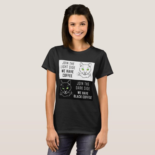 T-shirt Joignez le côté clair-foncé (Devant entier)