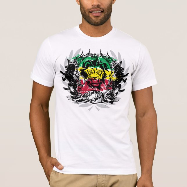 T-shirt joint de rasta de la Jamaïque (Devant)