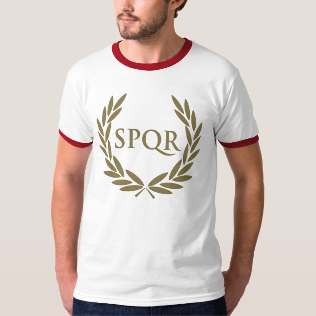 T-shirt Joint romain de sénat de Rome SPQR (Devant)