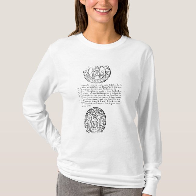 T-shirt Joints de Hugues Capet et de Robert II le pieux (Devant)