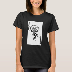 T-shirt Joker Casino Poker Jeux de cartes de jeu Black