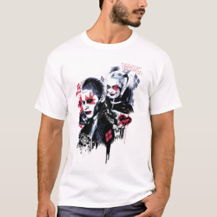 T-shirt Joker du peloton de suicide et graffiti peint